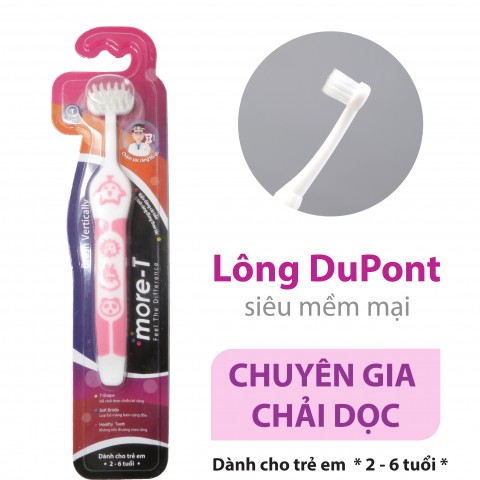 MT011 bàn chải trẻ em màu hồng